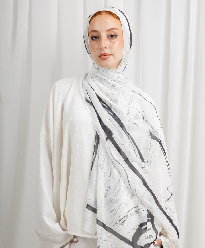 Stone Chiffon Scarf