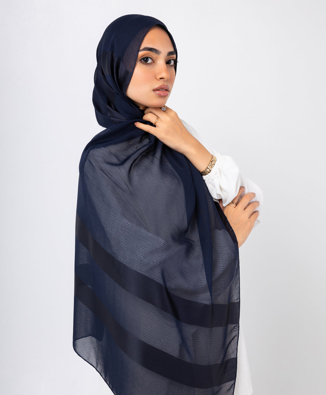 Sparkle Satin Chiffon Scarf