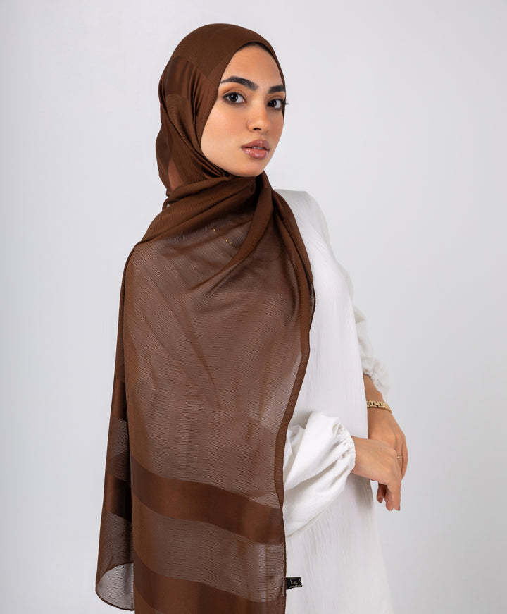 Sparkle Satin Chiffon Scarf