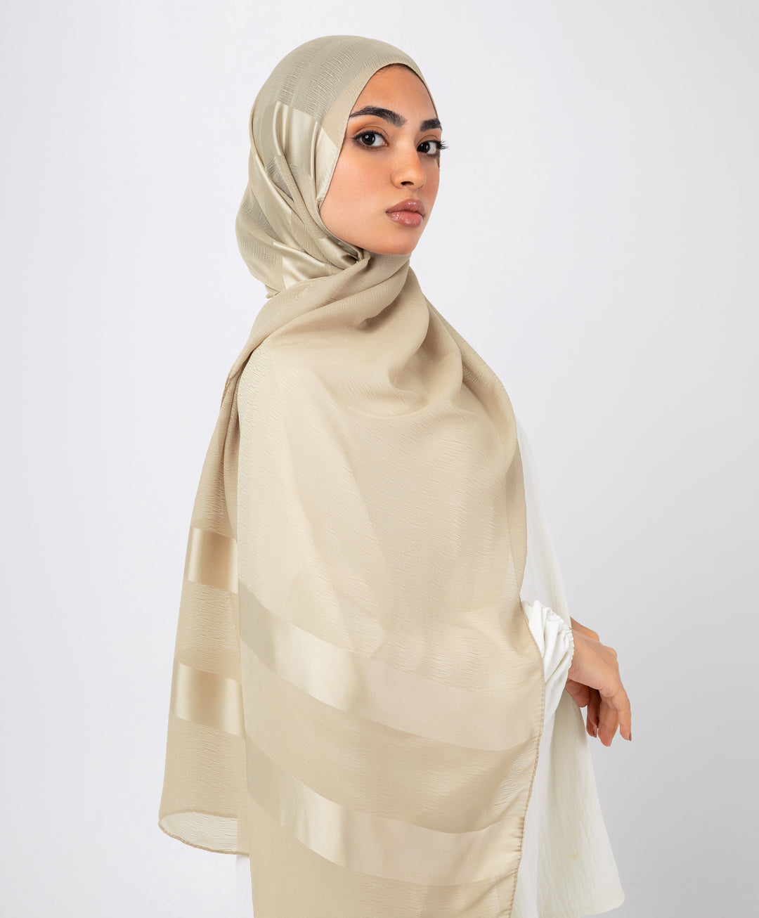 Sparkle Satin Chiffon Scarf