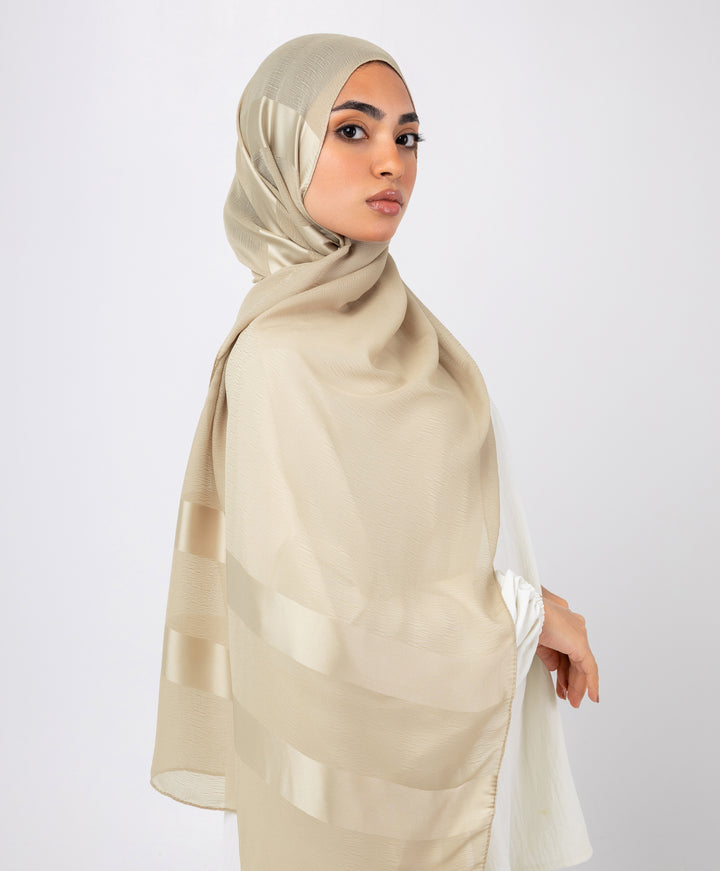 Sparkle Satin Chiffon Scarf