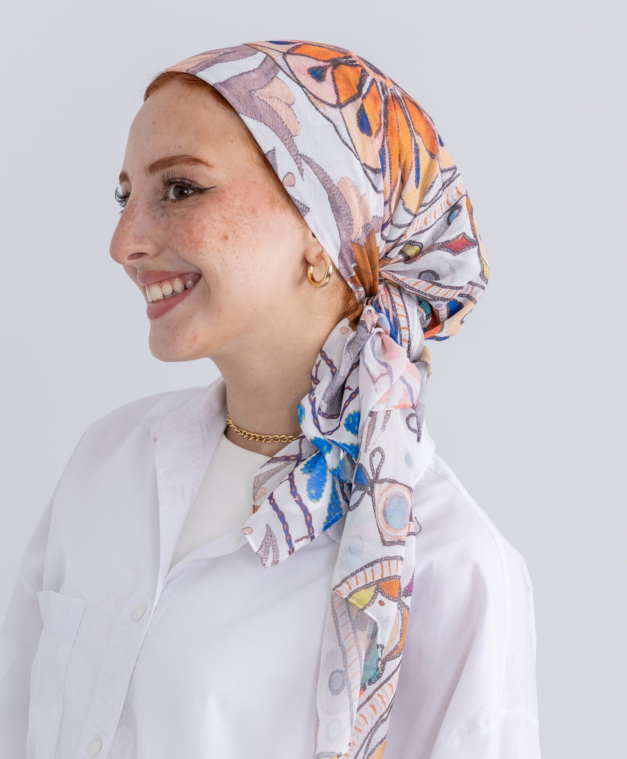 Square chiffon scarf store