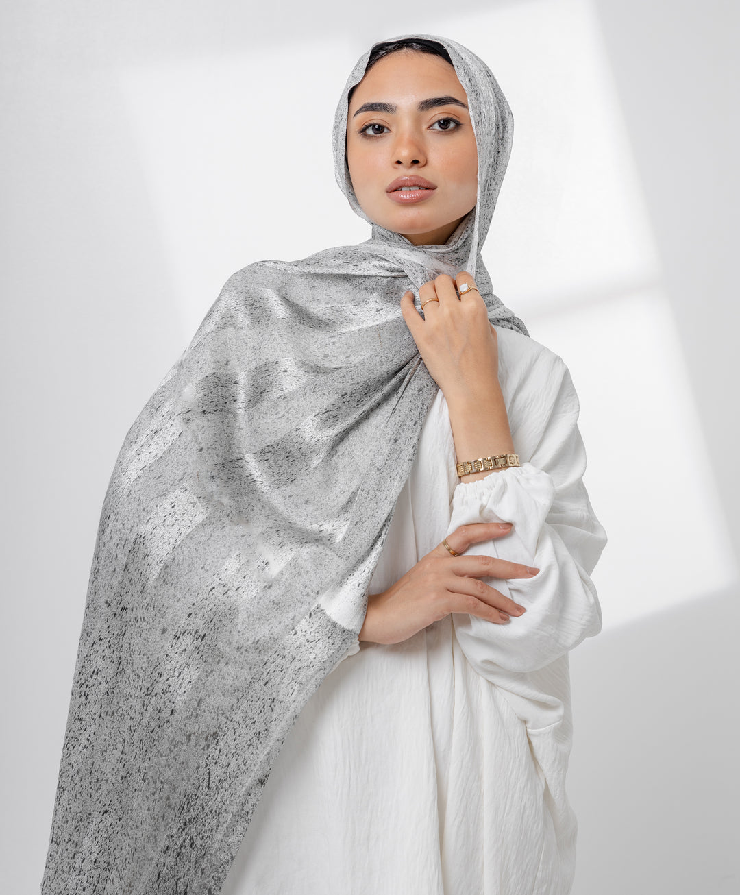 Washed Linen Satin Scarf