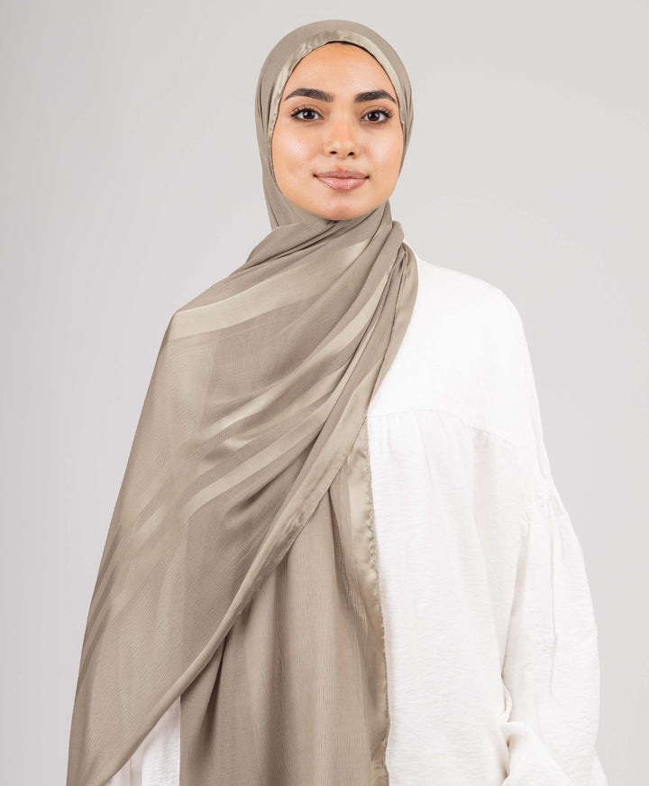 Glowy Crinkle Satin Scarf