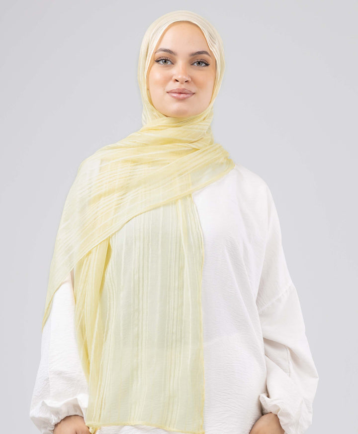 Gloss Silk Stripes Scarf