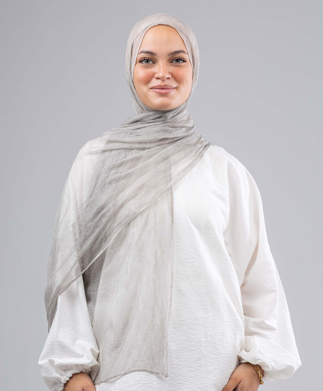 Plain Marble Chiffon Scarf