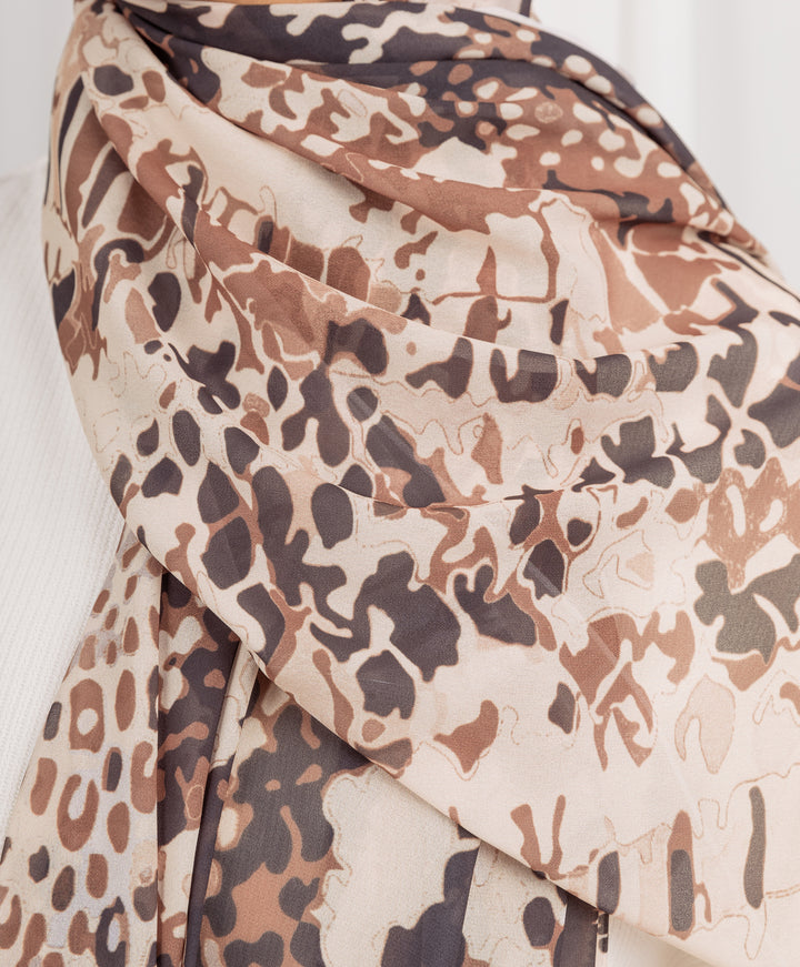 Snake Chiffon Scarf