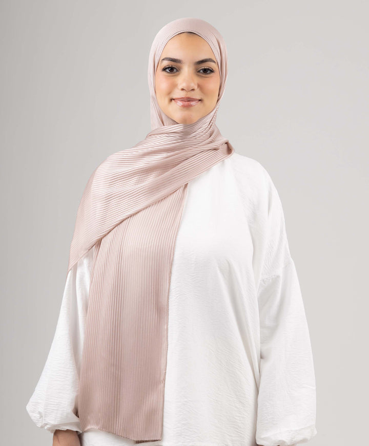 Lined Satin Chiffon Scarf
