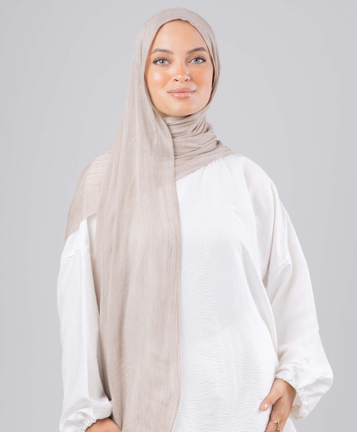 Fluffy Linen Marble Scarf