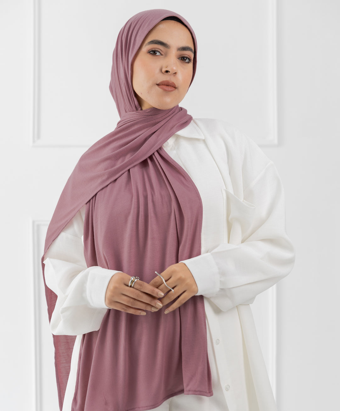 Plain Cotton Lycra Scarf