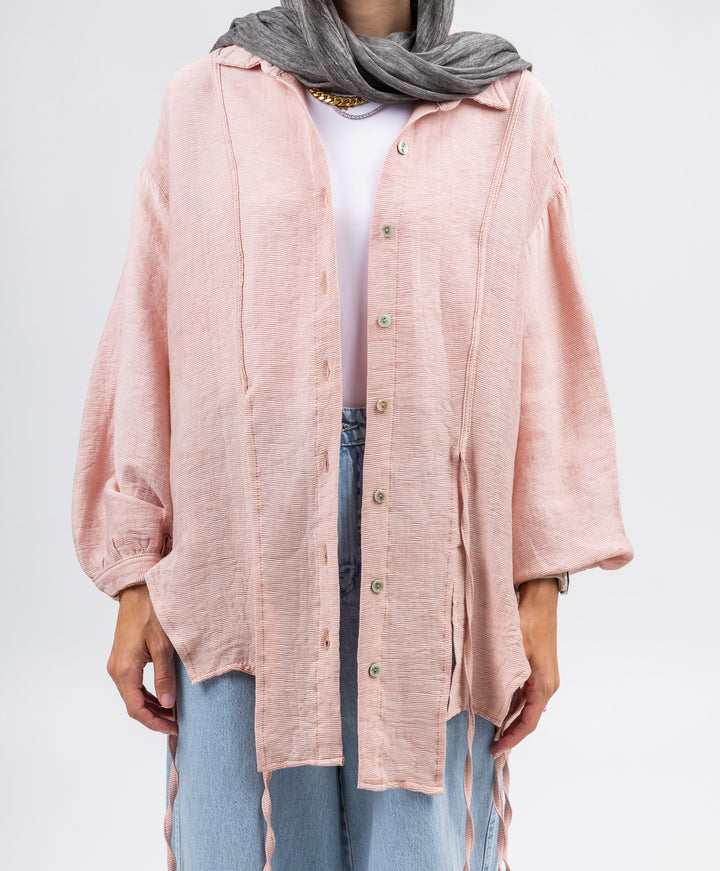 Tassel Linen Shirt