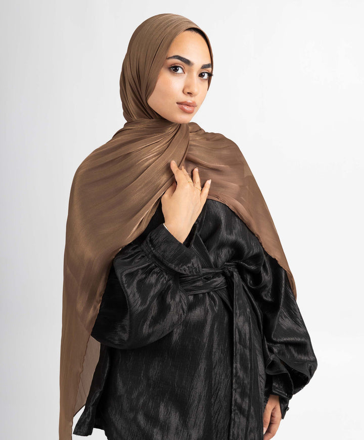 Organza Crinkle Satin Scarf