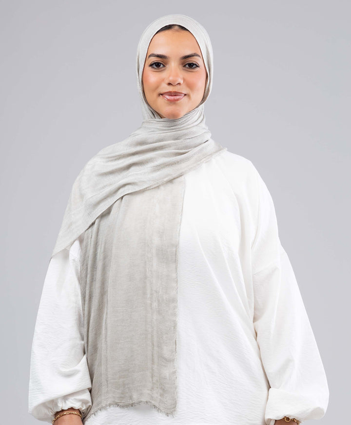 Lined Marble Cotton Scarf