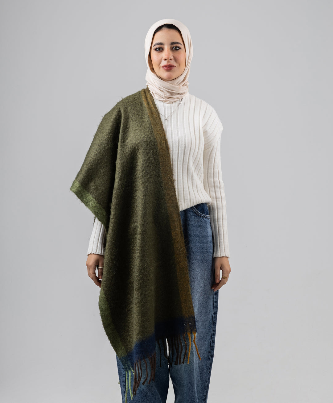 Painterly Winter Shawl