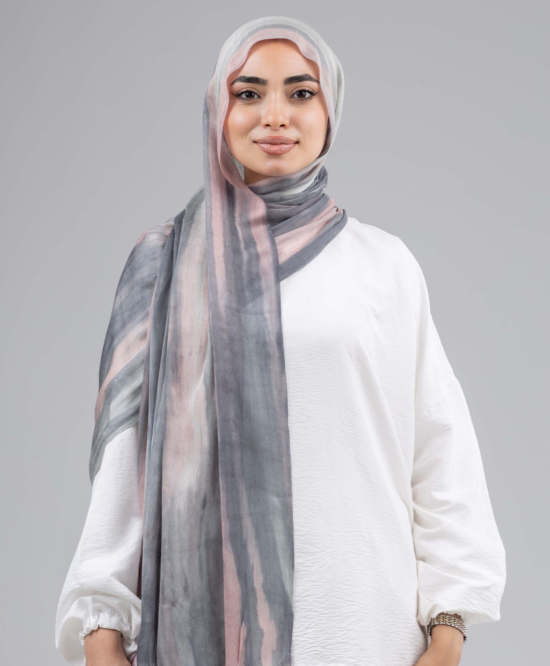 Tie Dye Linen Scarf