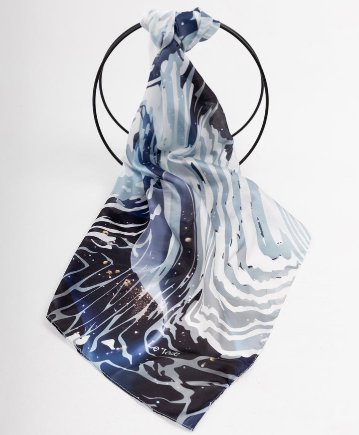Printed Thick Satin Sq. Scarf