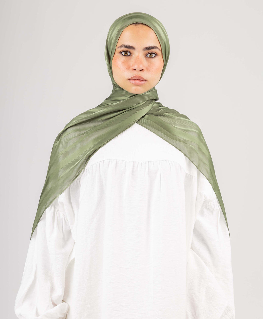 Dainty Satin Chiffon Scarf