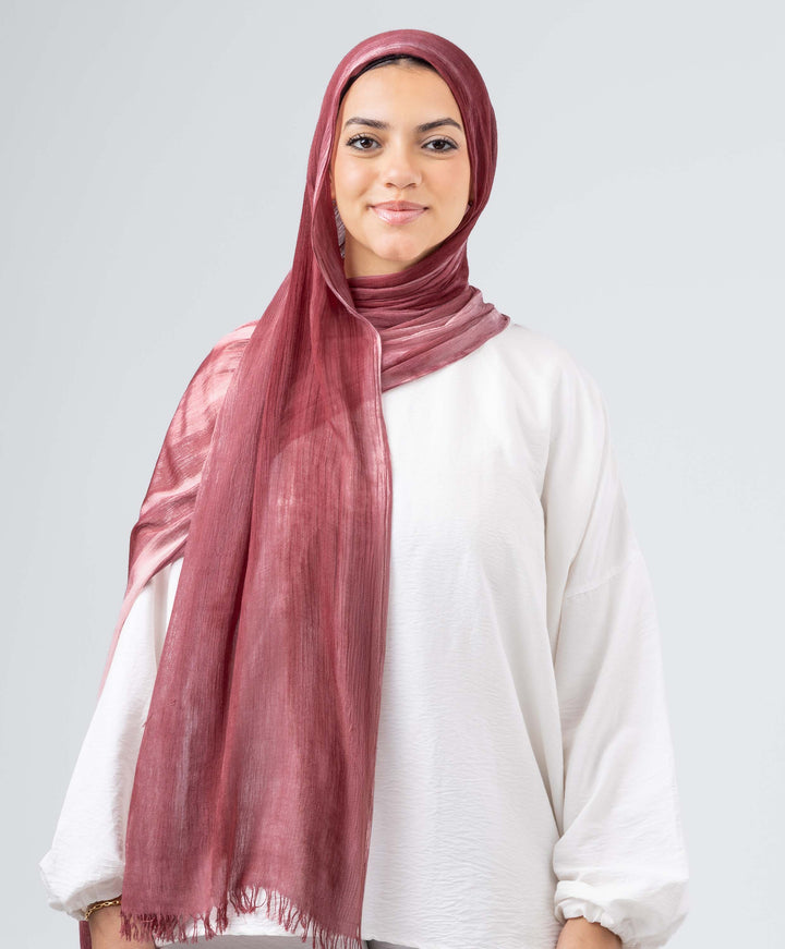 Tie Dye Linen Scarf