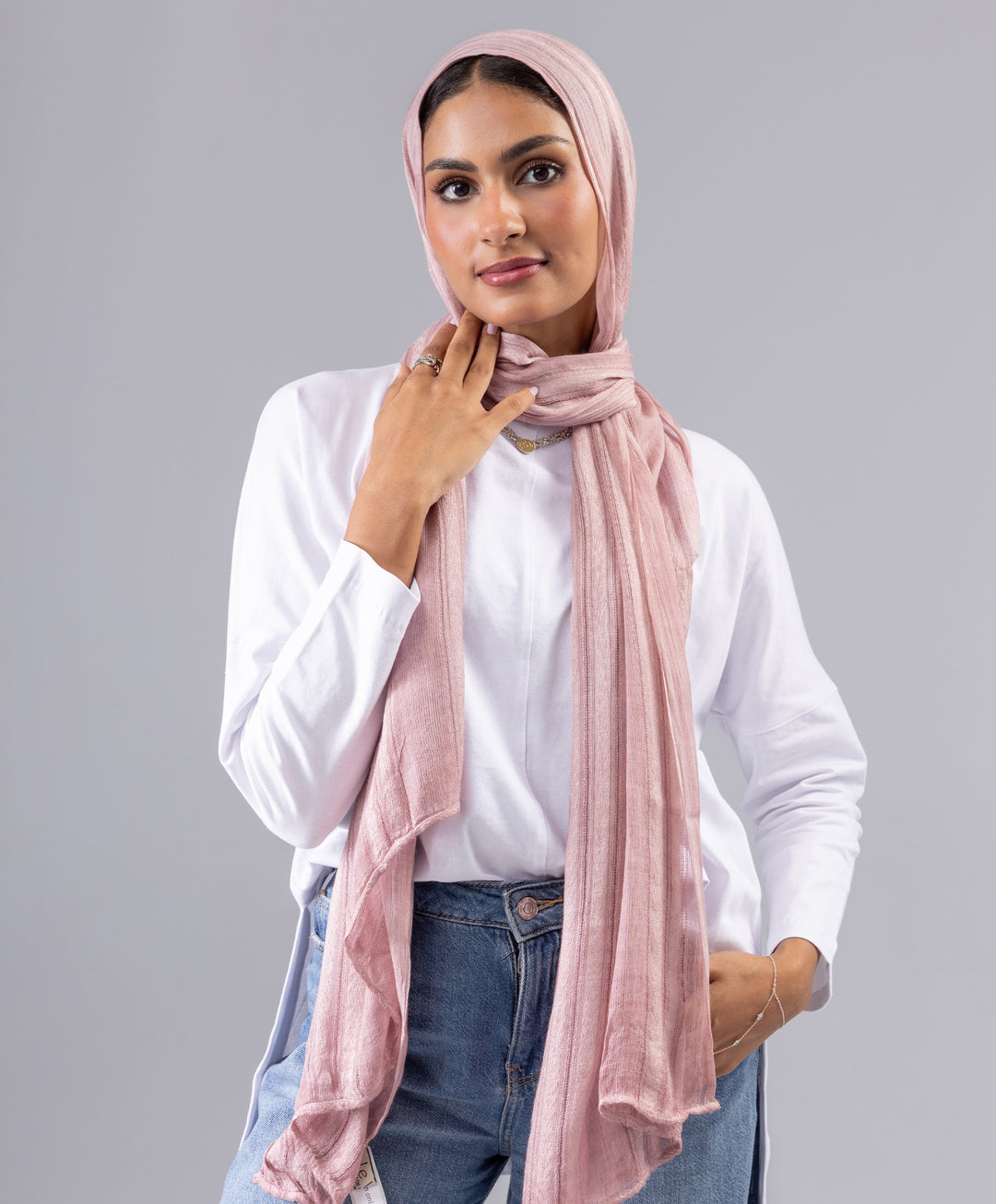 Striped Linen Scarf