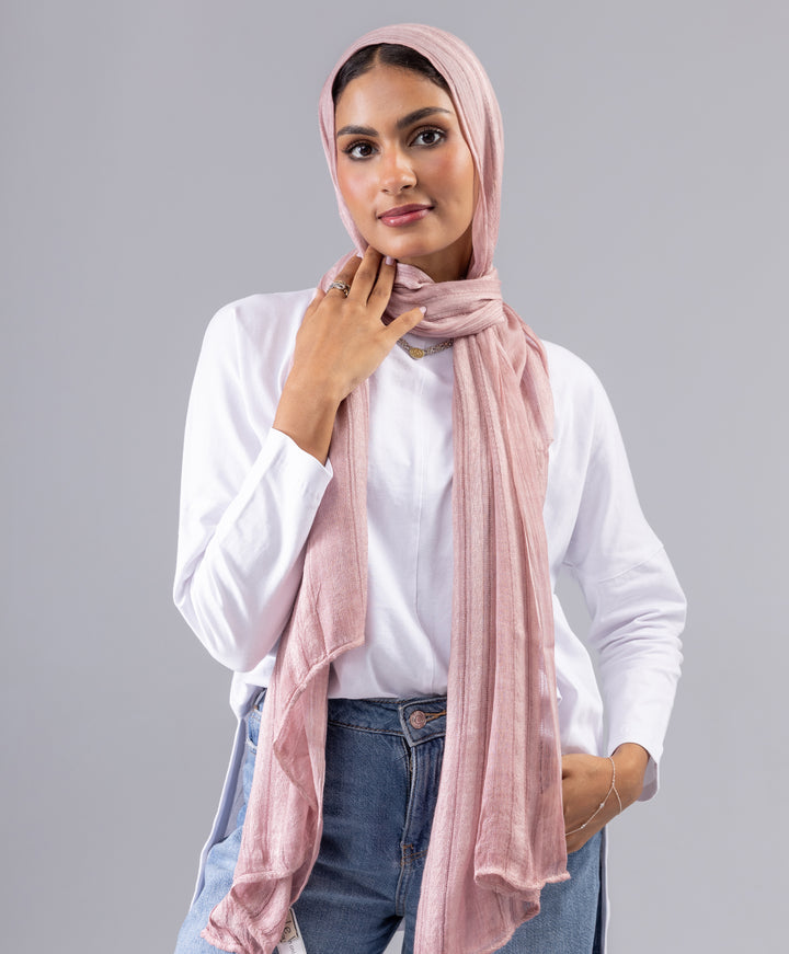 Striped Linen Scarf