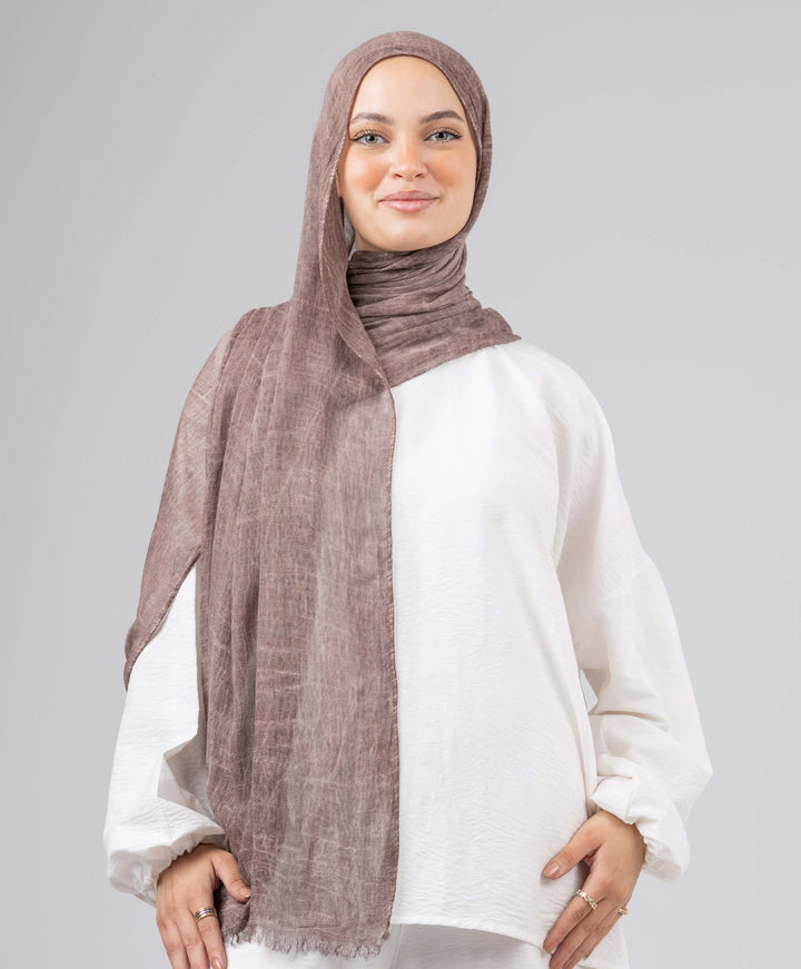 Bamboo Cotton Crushed Scarf