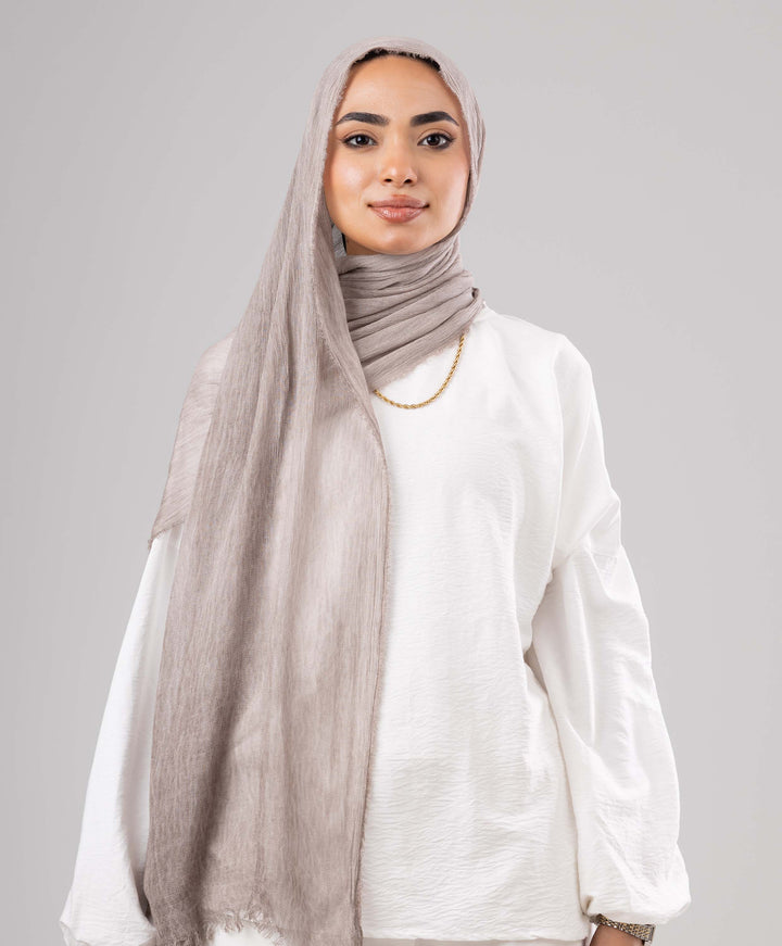 Gloomy Linen Marble Scarf