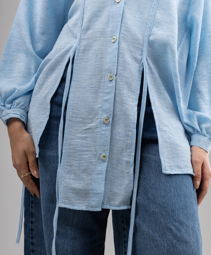 Tassel Linen Shirt