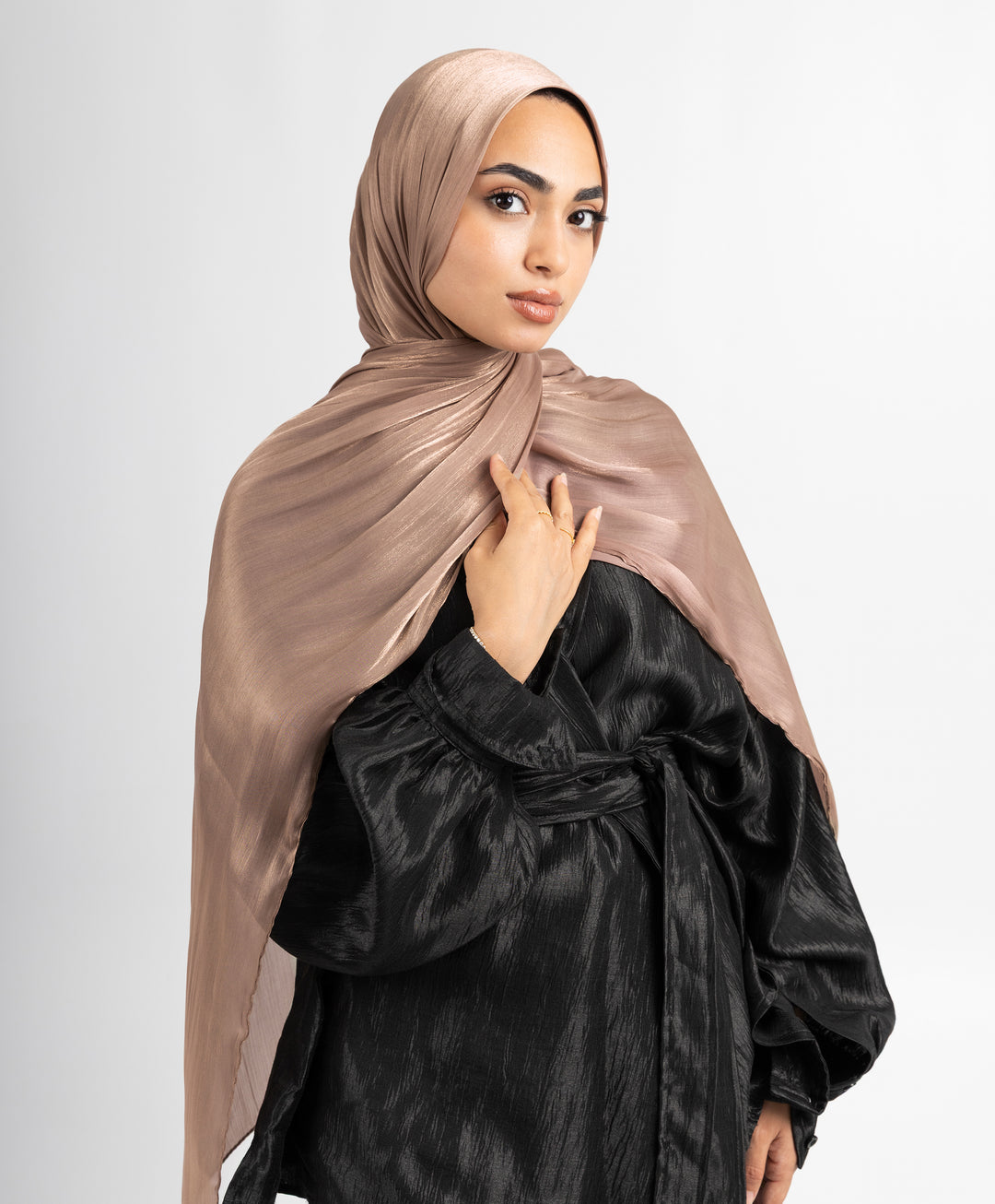 Organza Crinkle Satin Scarf