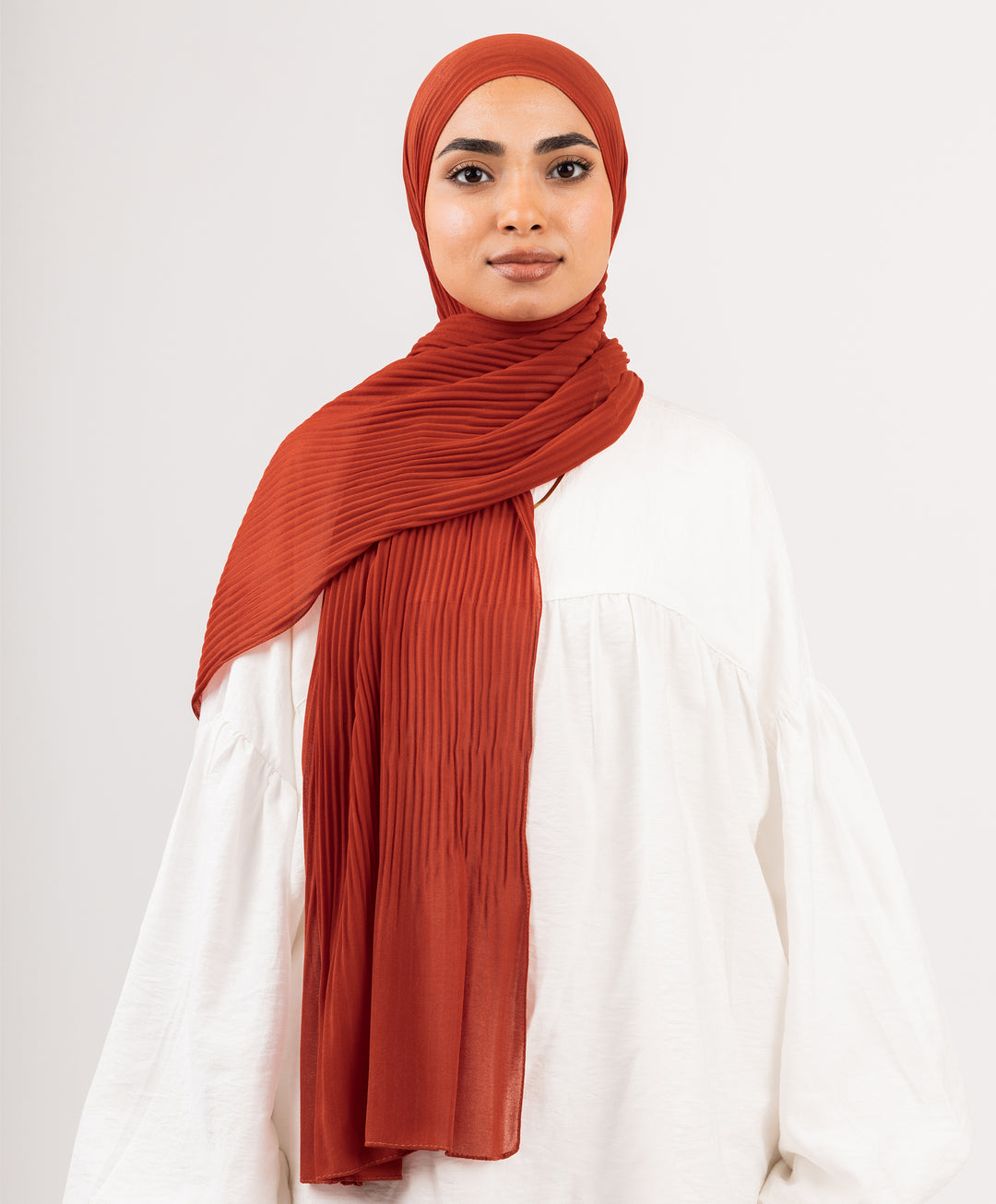 Pleated Chiffon Scarf