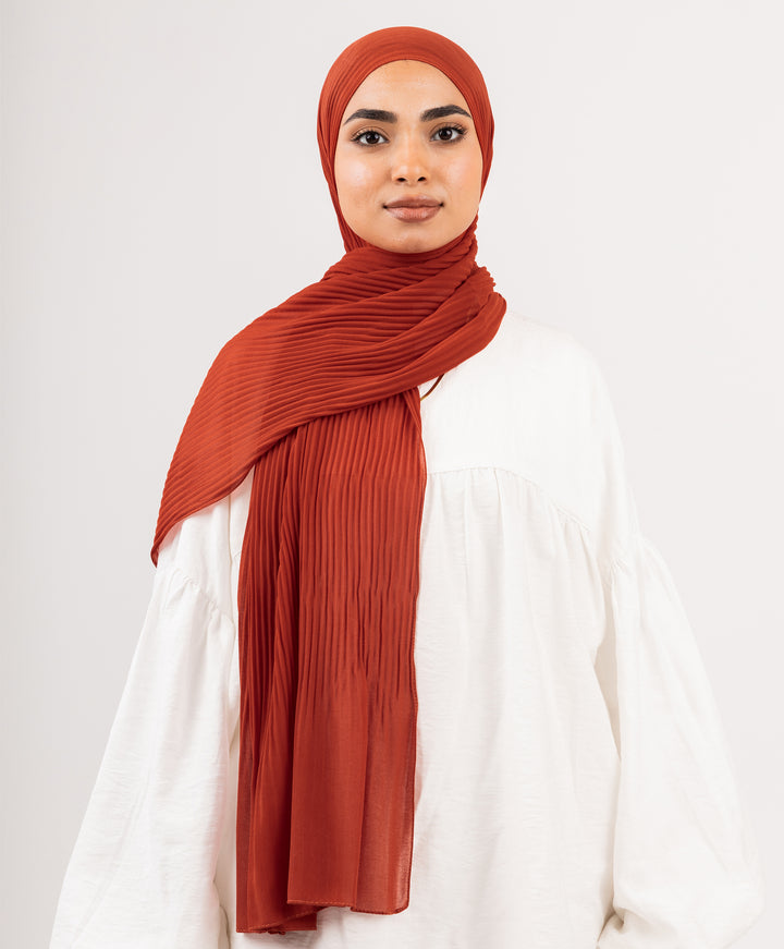 Pleated Chiffon Scarf