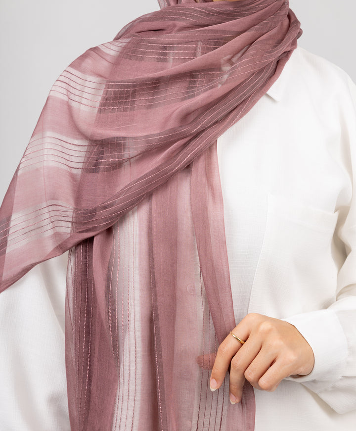 Striped Linen Scarf
