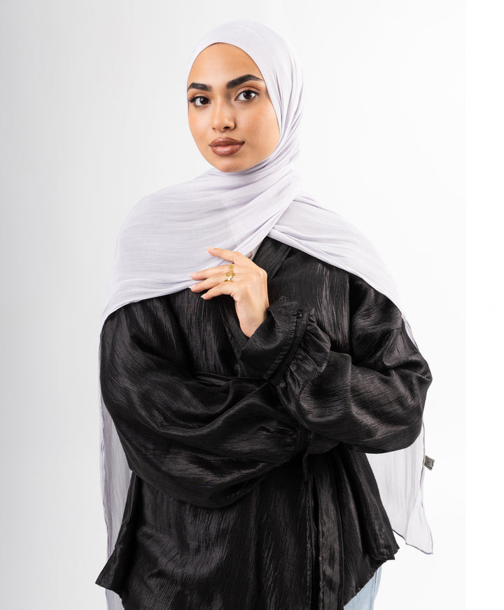 Organza Crinkle Satin Scarf