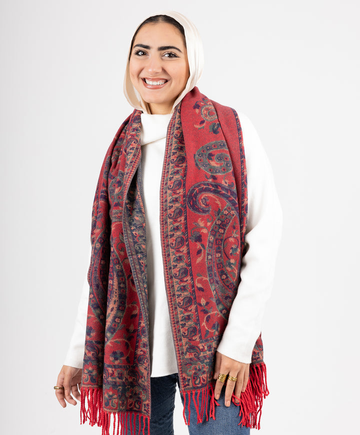 Red Paisley Shawl