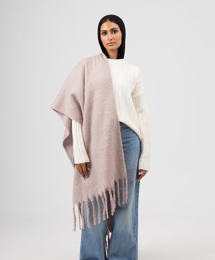 Essential Shawl-Oyster Pink