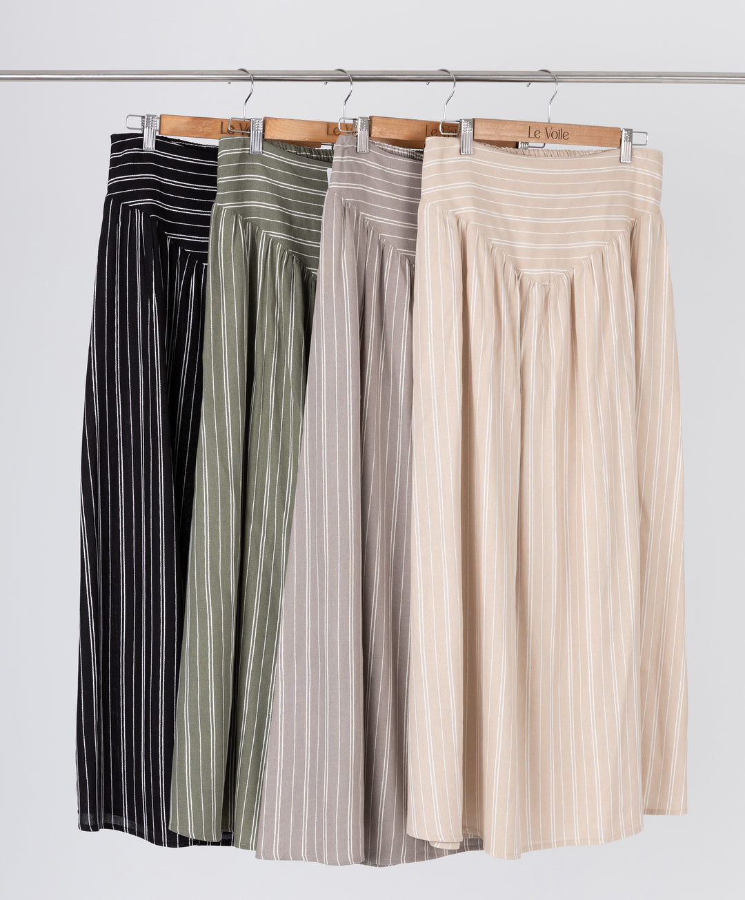 Stripe Linen Skirt