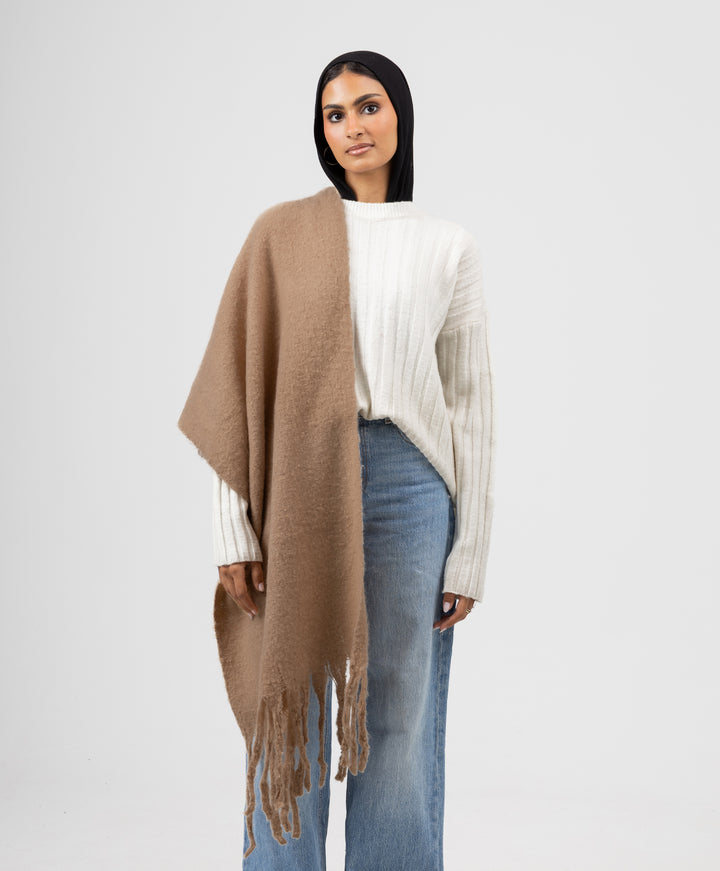 Essential Shawl-Light Taupe