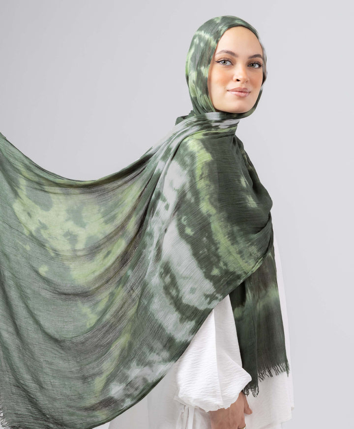 Watercolor Linen Scarf