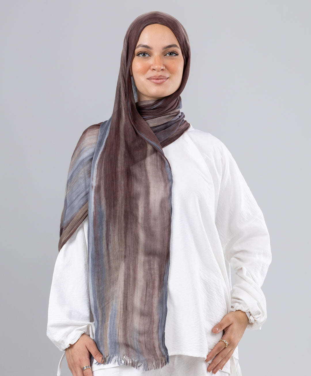 Tie Dye Linen Scarf