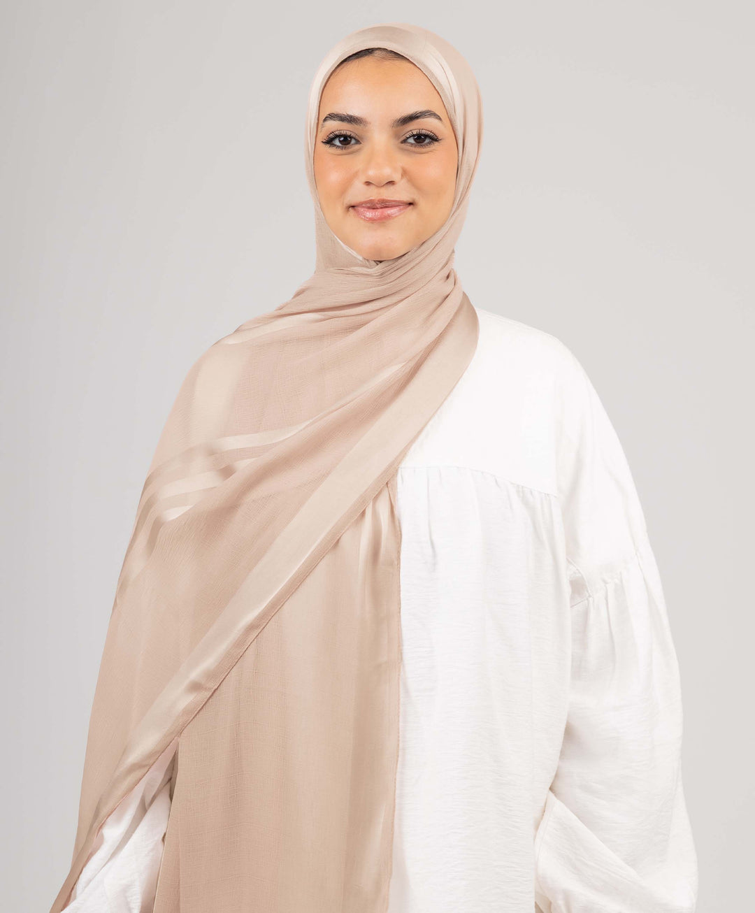 Glowy Crinkle Satin Scarf