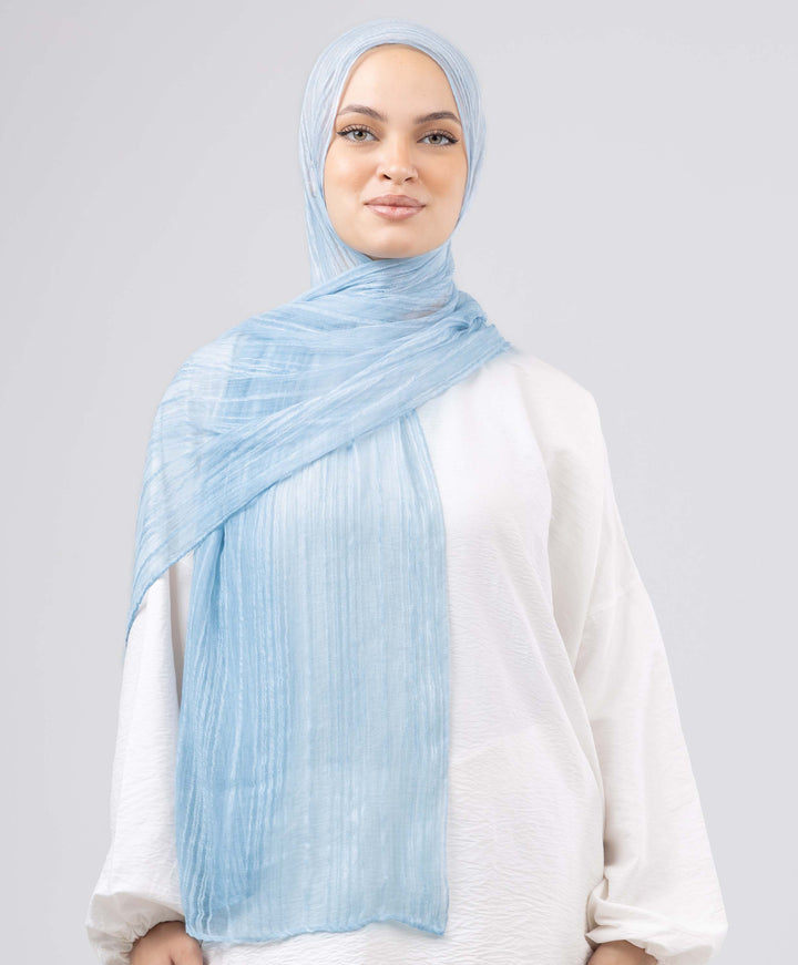 Gloss Silk Stripes Scarf