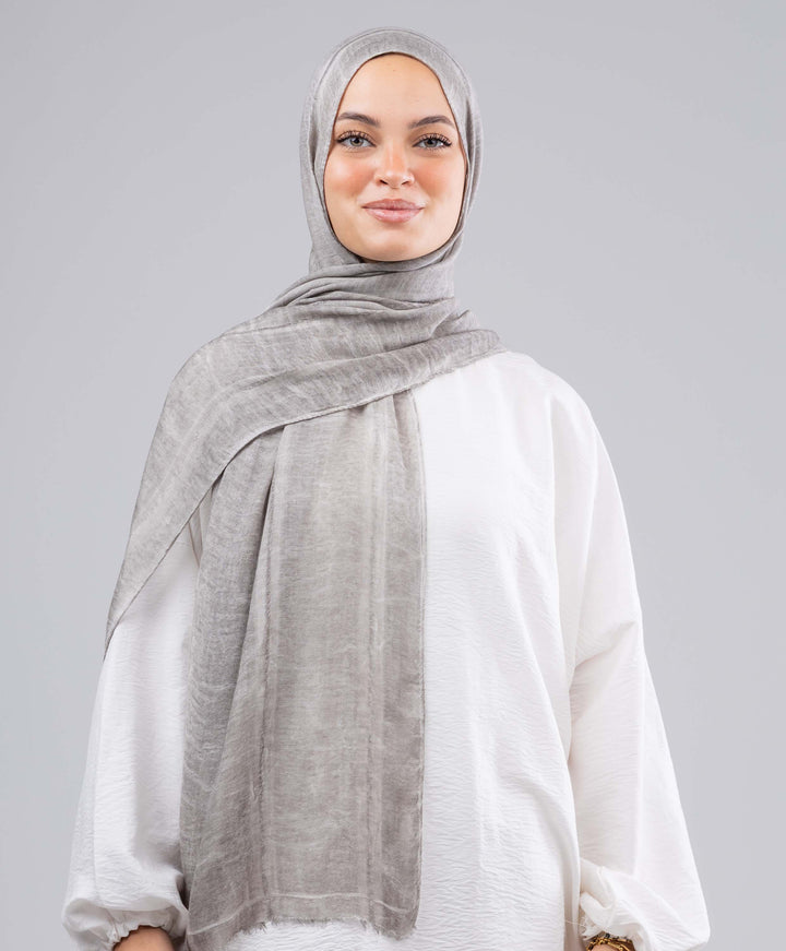 Lined Marble Cotton Scarf