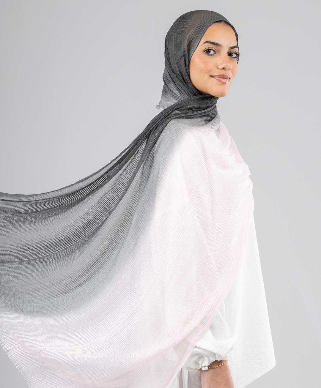 Soft Gradient Cotton Scarf