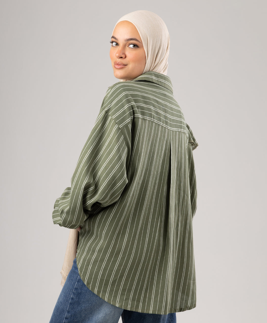 Ruffle Linen Shirt