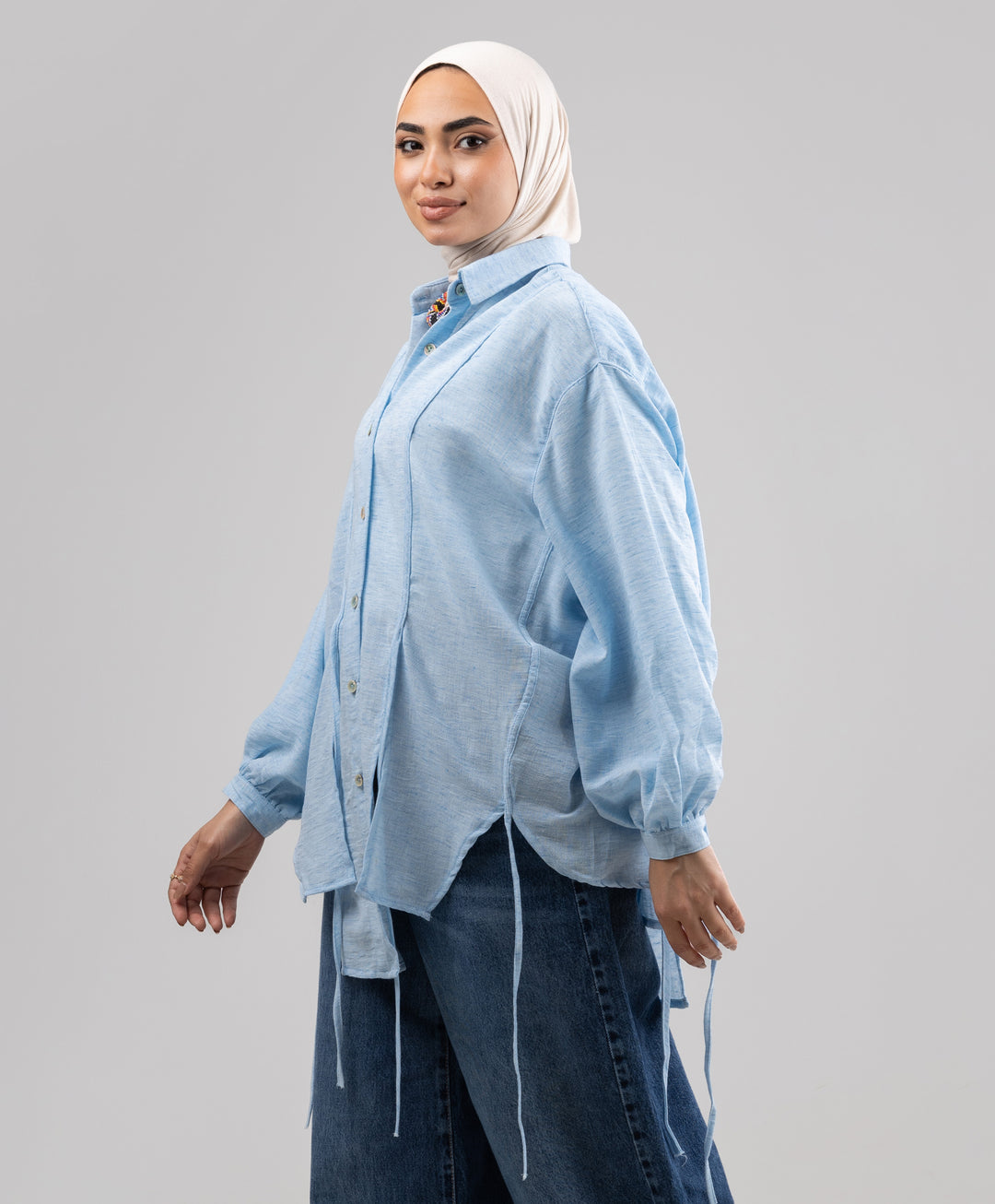 Tassel Linen Shirt