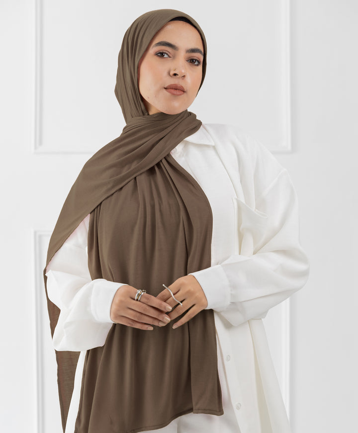 Plain Cotton Lycra Scarf