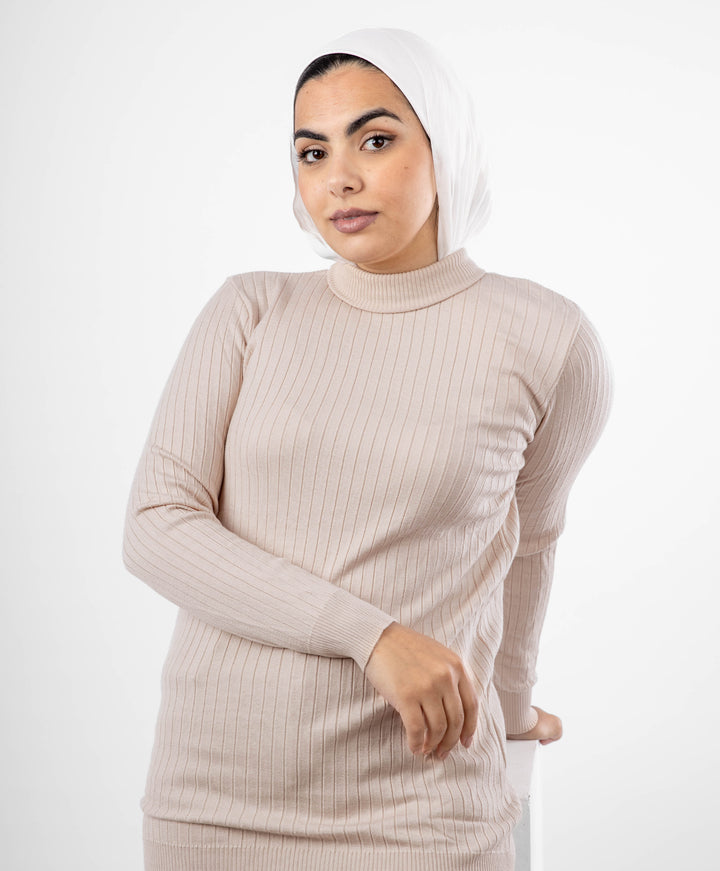 Long Ribbed Pullover