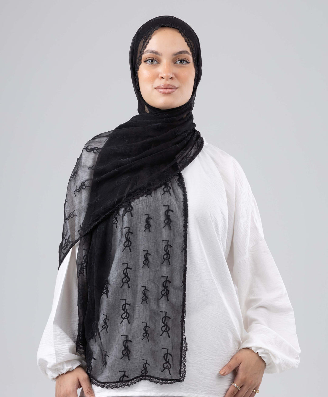 Lace Luxe Crinkle Scarf