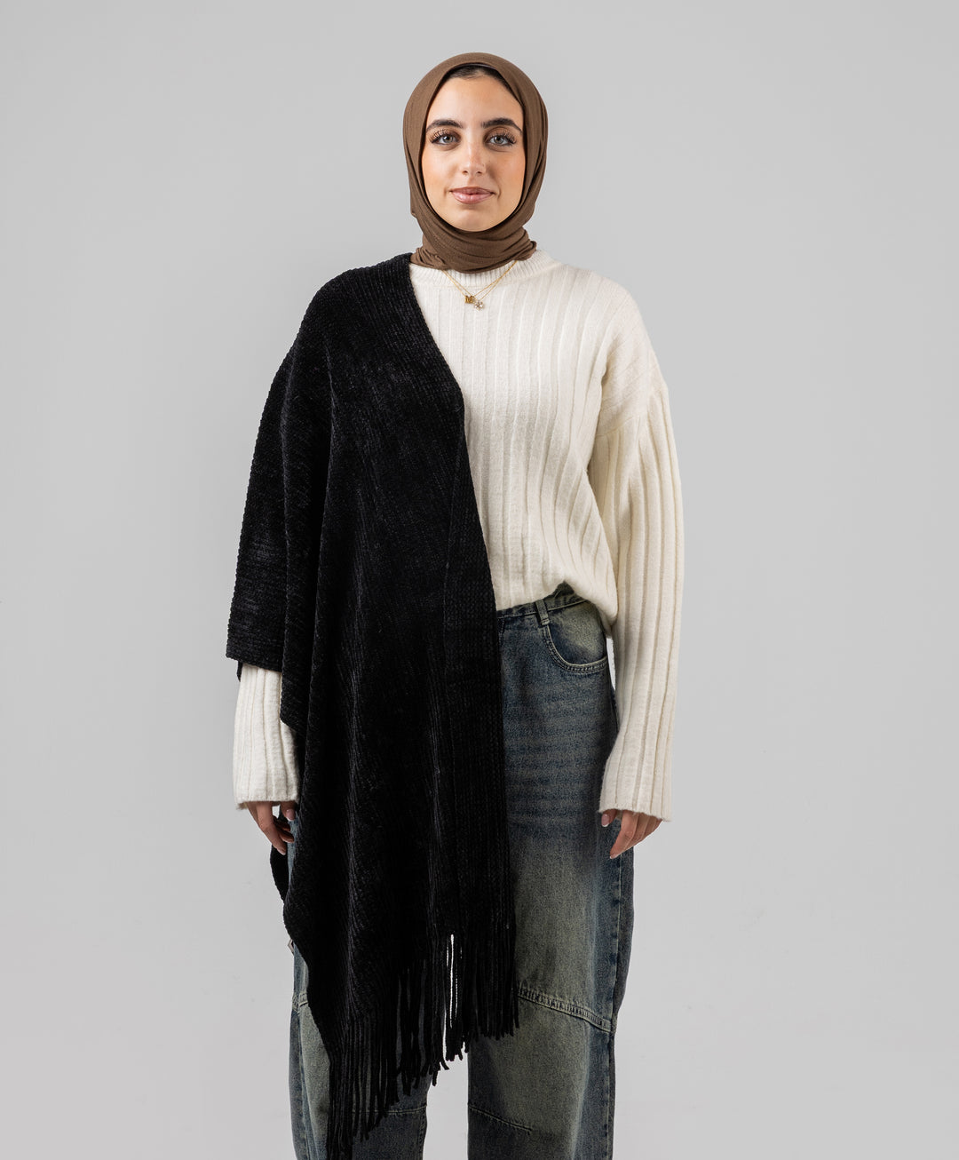 Knitted Winter Shawl