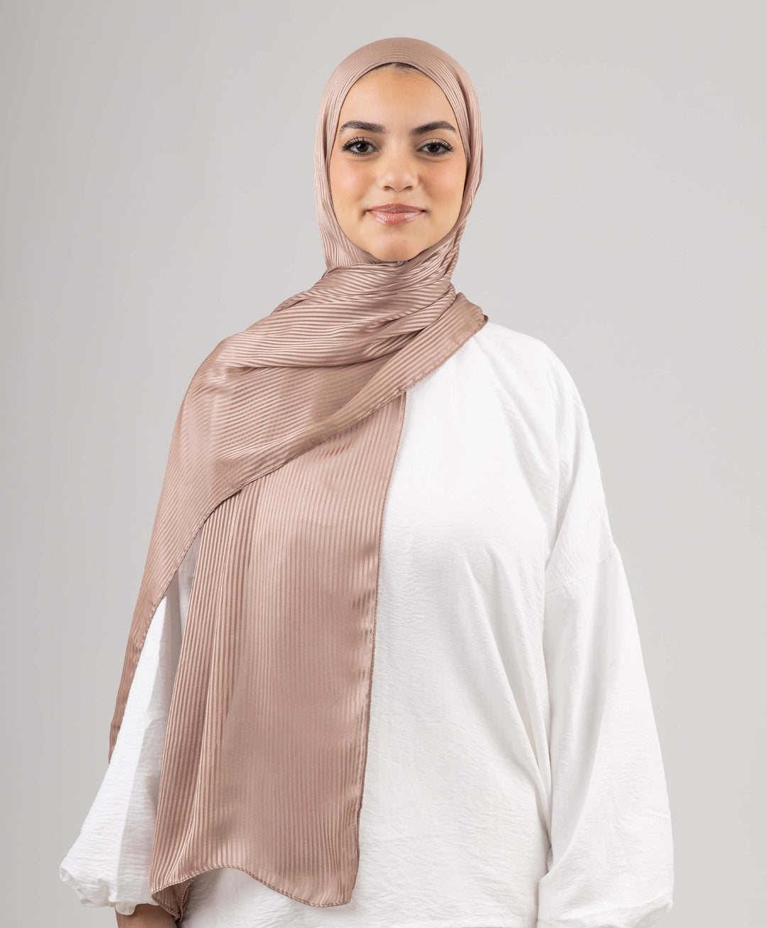 Lined Satin Chiffon Scarf