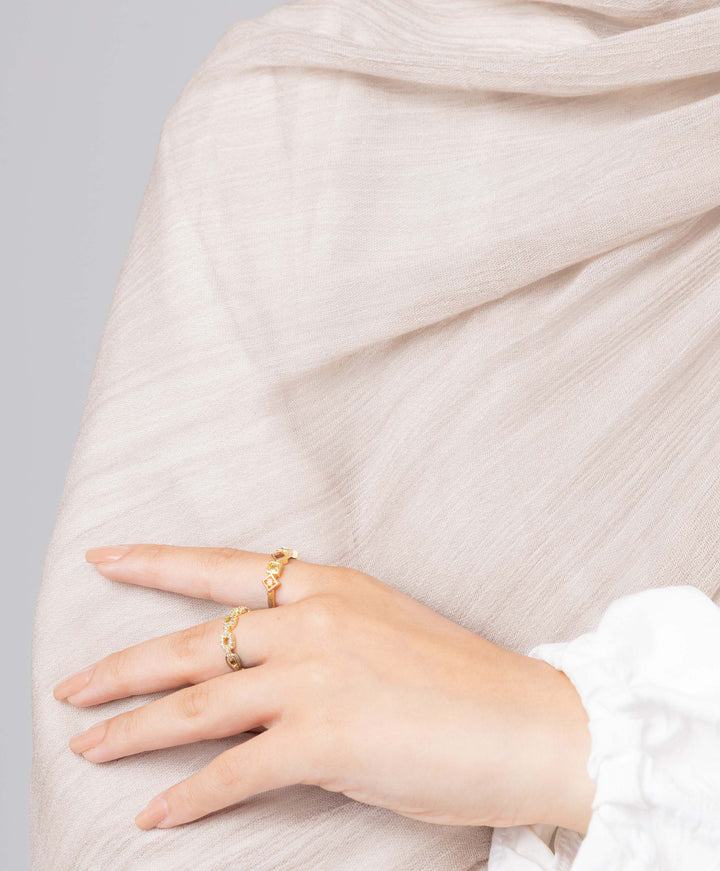 Fluffy Linen Marble Scarf